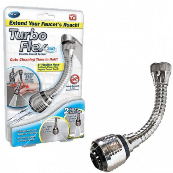 1+1 GRATIS! Prelungitor flexibil universal pentru robinet Turbo Flex