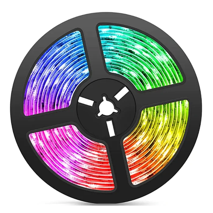 Banda LED multicolor, lungime 5 metri, controller, telecomanda