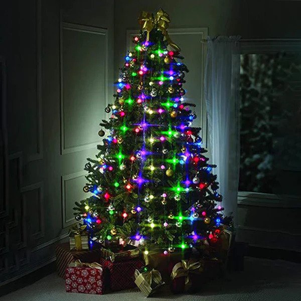 Instalatie pentru brad Tree Dazzler, 64 Globuri LED, 16 Culori, Telecomanda