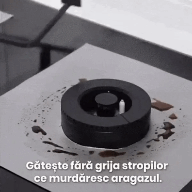 Folie Detasabila De Protectie Pentru Aragaz Reutilizabila Din Teflon Termorezistent - Set 4 buc.