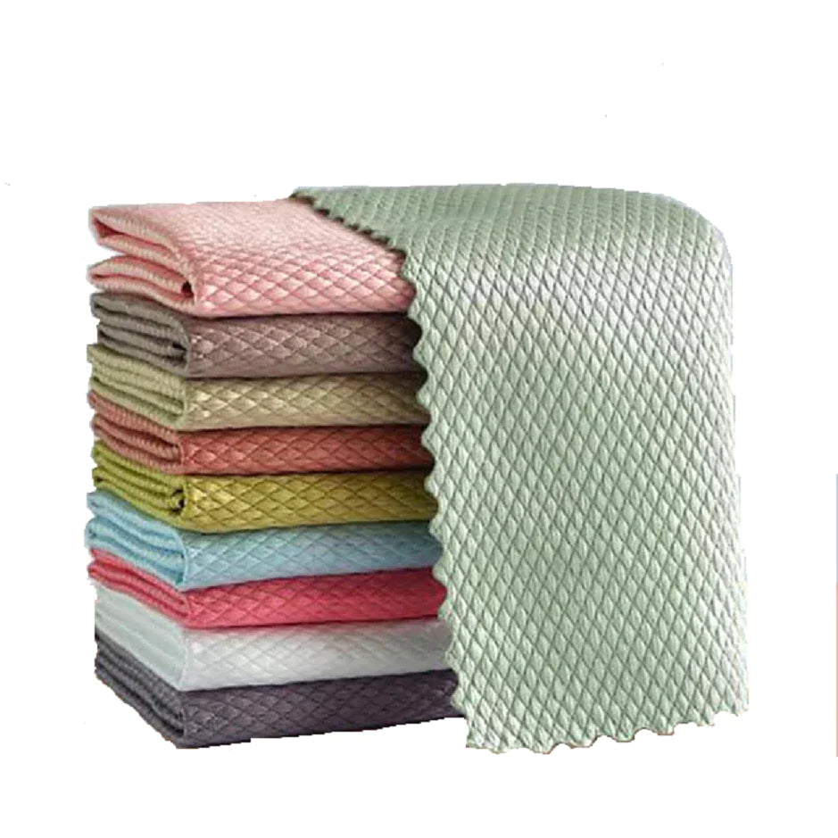 Set 5x Laveta Magica Microfibra Profesionala - Super Absorbanta, 30x30cm