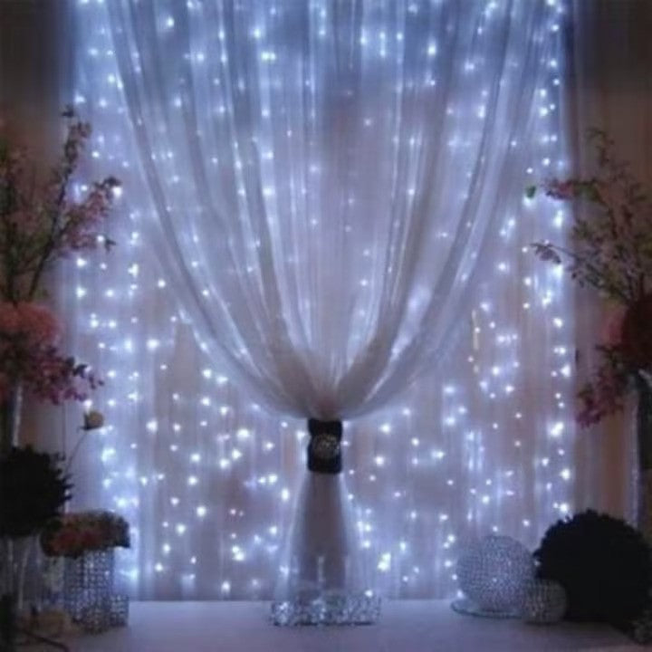 Perdea luminoasa, 3x3 m, exterior/interior, instalatie turturi