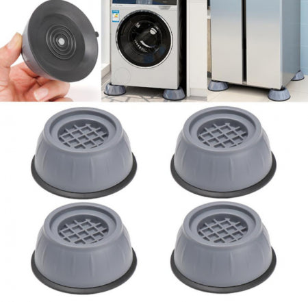Set 4 picioruse anti-zgomot si antiderapante pentru masina de spalat sau mobilier